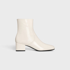 Les Bottes Celine Triomphe Zipped Boot In Patent Calfskin