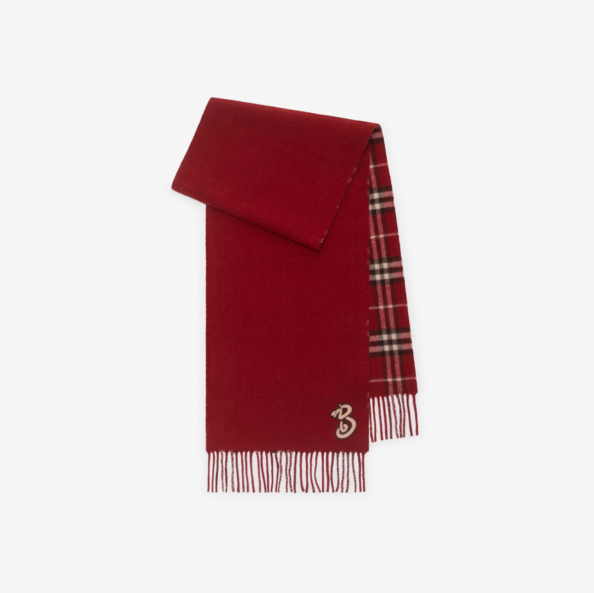 Reversible Check Cashmere Scarf