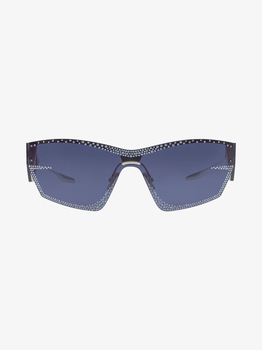 Giv Cut Unisex Sunglasses In Metal With Crystals