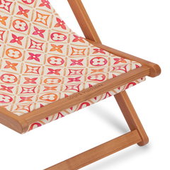 Monogram Flower Tile Deckchair