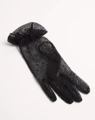 Vlogo Signature Gloves In Cotton And Tulle