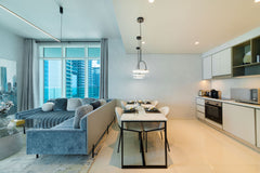 Stylish 2BR apt in Emaar Beachfront w/ stunning sea views