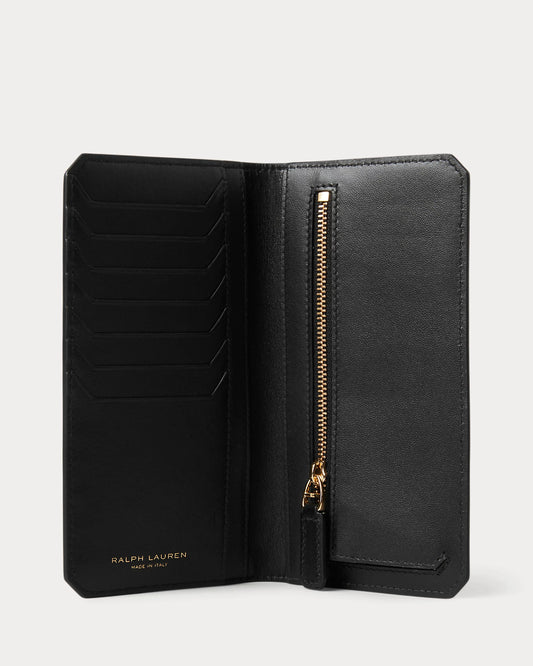 RL Box Calfskin Vertical Wallet