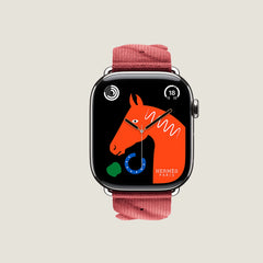 Series 10 Case & Band Apple Watch Hermès Single Tour 46 mm Torsade