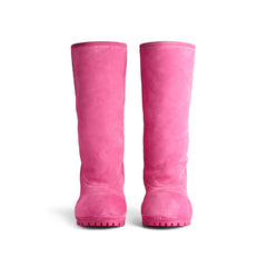 Women's Alaska Fur 90mm High Boot In Dark Pink