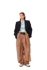 Balloon Cargo Trousers In Cotton