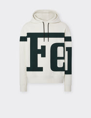 Sweatshirt With Hood And Ferrari Logo Print