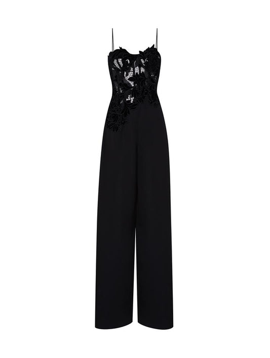 Peony Velvet Guipure Jumpsuit