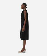 Wool Viscose Crepe Dress