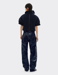 Cargo Trousers In Coated Technical Drill Fabric