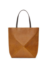 XL Puzzle Fold Tote In Pressed Suede