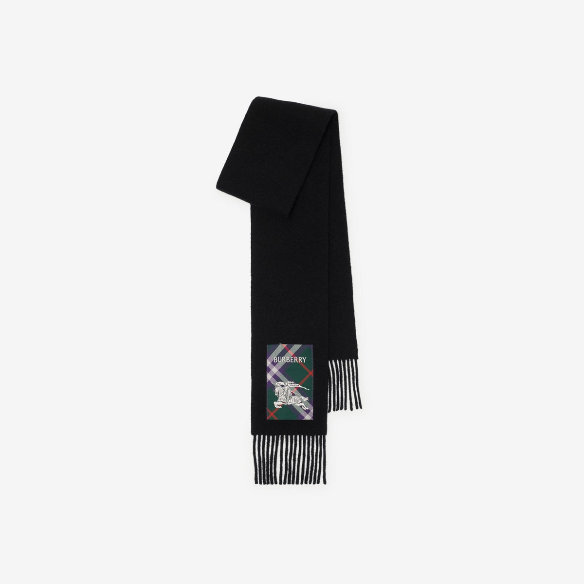 Check Label Cashmere Scarf