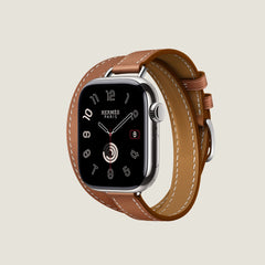 Series 10 Case & Band Apple Watch Hermès Double Tour 42 mm Attelage