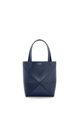 Mini Puzzle Fold Tote In Shiny Calfskin