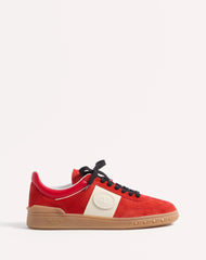 Upvillage Low Top Trainer In Split Leather And Calfskin Nappa Leather