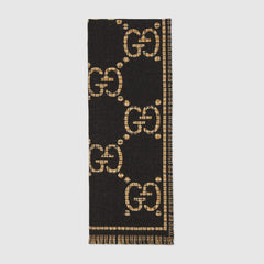 Check GG Wool Scarf