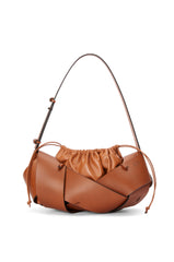 Interlaced hobo bag in calfskin