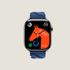 Series 10 Case & Band Apple Watch Hermès Single Tour 46 mm Torsade