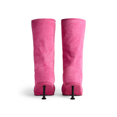 Women's Alaska Fur 90mm High Boot In Dark Pink