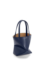 Mini Puzzle Fold Tote In Shiny Calfskin