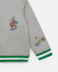 Farmyard Appliqué Bomber Jacket