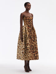 Jaguar Faille Cocktail Dress