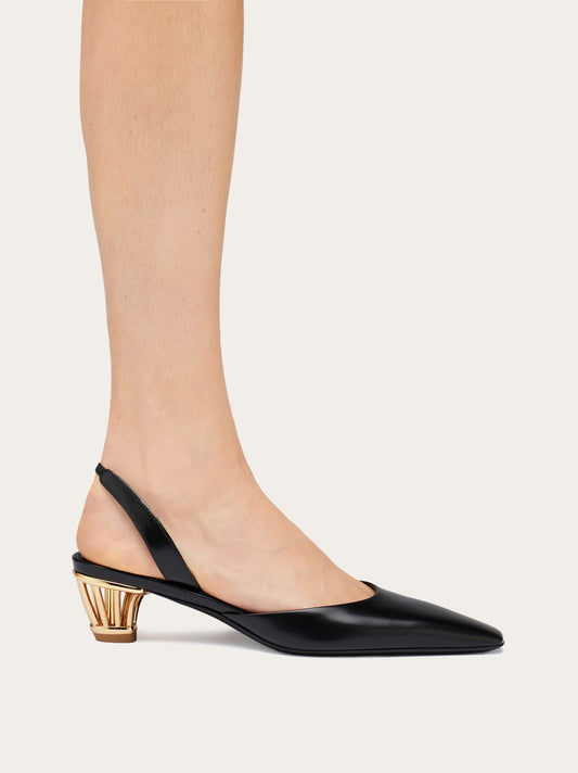 Cage Heel Slingback