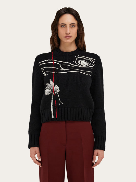 Sweater With Embroidery Detail