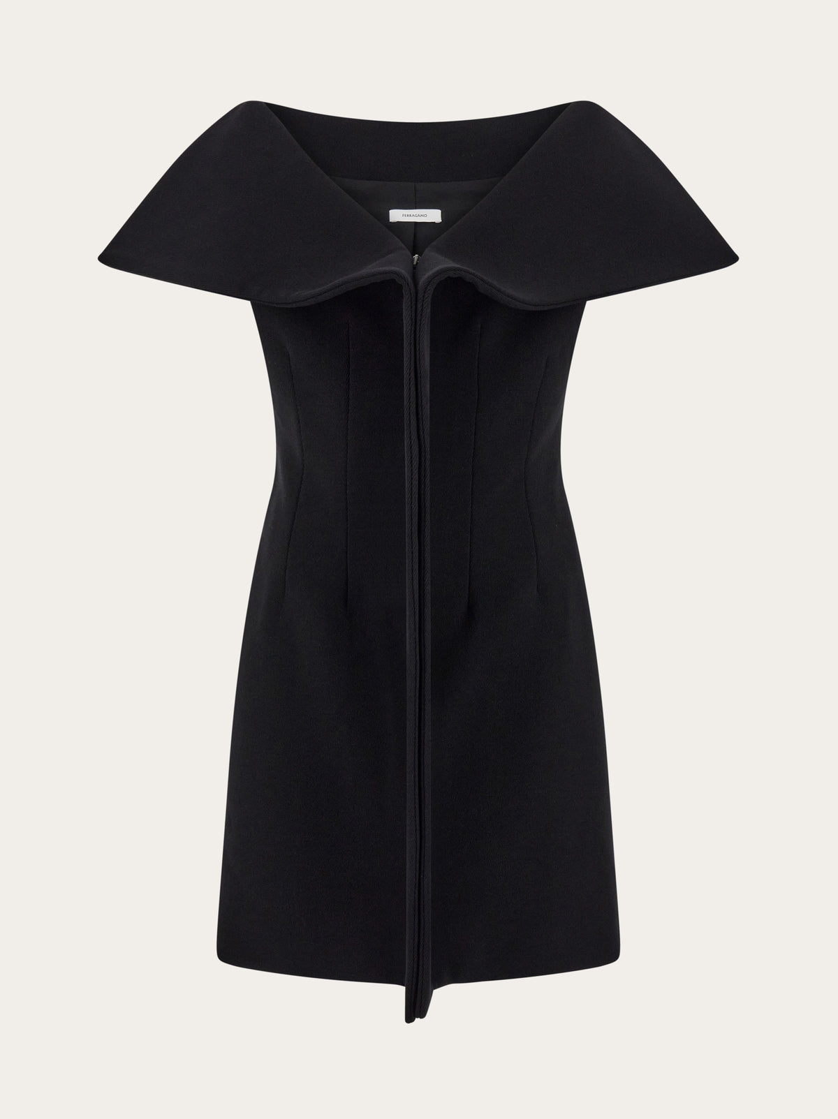 Stretch Gabardine Sleeveless Jacket