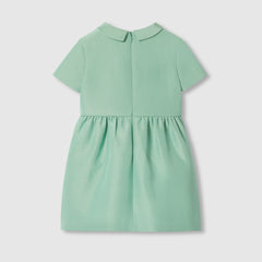 Children's Embroidered Cotton Silk Dress