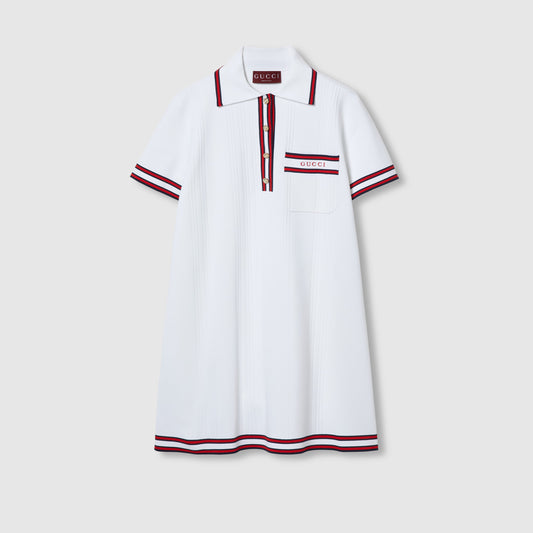 Polo Dress With Web Trim