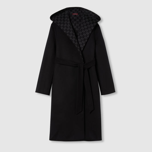 Reversible GG Silk Wool Blend Coat