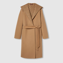 Reversible GG Silk Wool Blend Coat