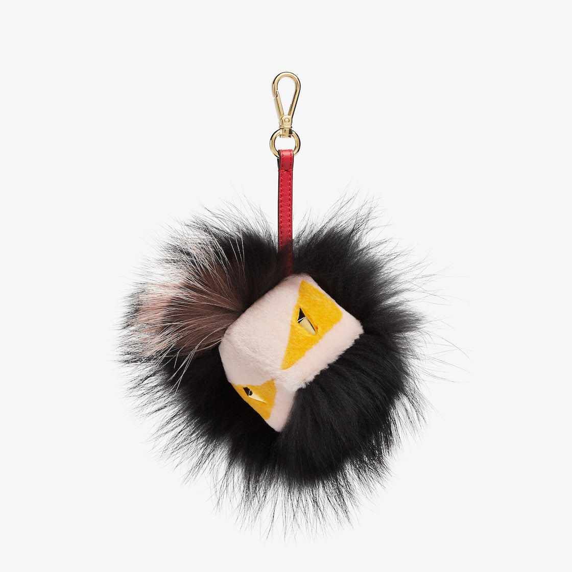 Fendi Eyes Charm Lunar New Year Black Fox Fur Charm