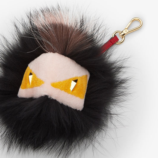 Fendi Eyes Charm Lunar New Year Black Fox Fur Charm