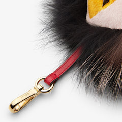 Fendi Eyes Charm Lunar New Year Black Fox Fur Charm