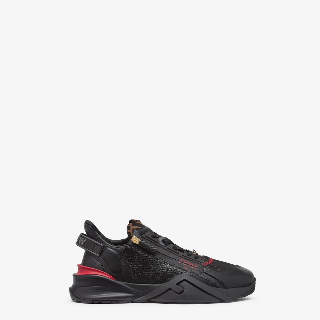 Fendi Eyes Flow Sneakers Lunar New Year Black Ayers Low Tops