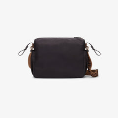 Black Leather And Nylon Changing Bag