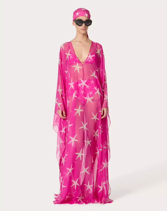 Starfish Chiffon Evening Dress