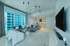 Stylish 2BR apt in Emaar Beachfront w/ stunning sea views