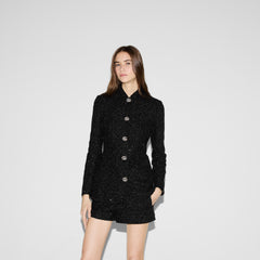 Sequined Lamé Tweed Jacket