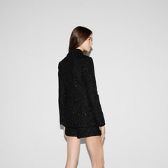 Sequined Lamé Tweed Jacket