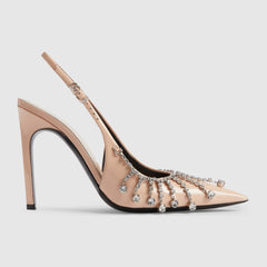 Women's Pump With Crystal Chain