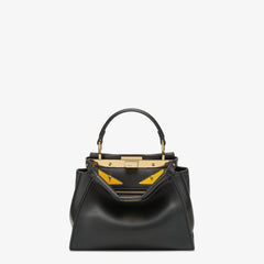 Peekaboo Mini Lunar New Year Black Leather Bag