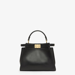 Peekaboo Mini Lunar New Year Black Leather Bag