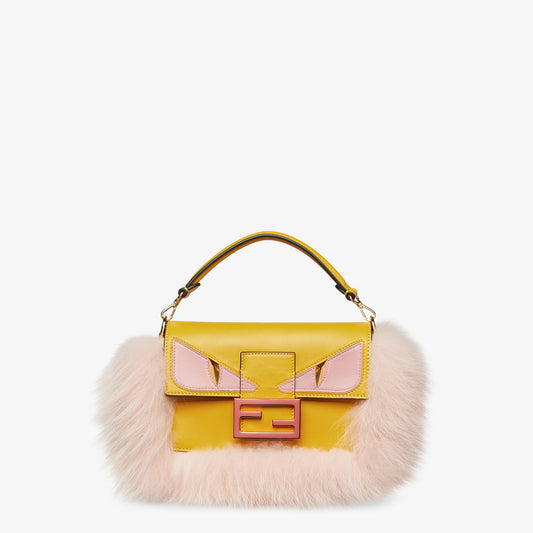 Baguette Mini Lunar New Year Yellow Leather Bag