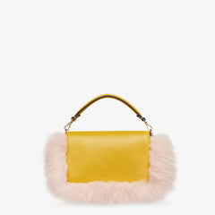 Baguette Mini Lunar New Year Yellow Leather Bag