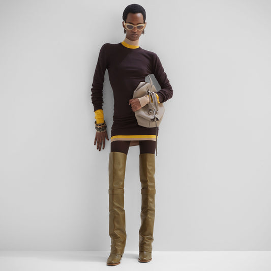 Fendi Show Medium-Heeled Thigh-High Boots