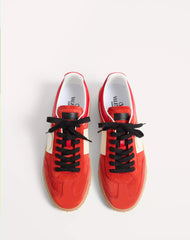 Upvillage Low Top Trainer In Split Leather And Calfskin Nappa Leather