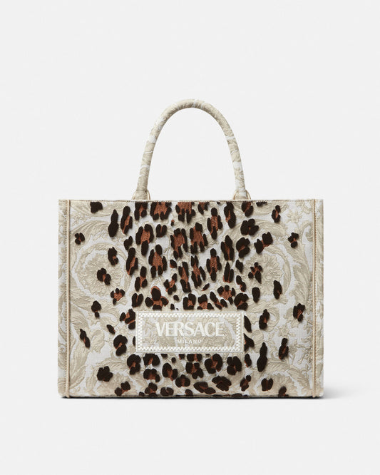 Wild Leopard Athena Medium Tote Bag